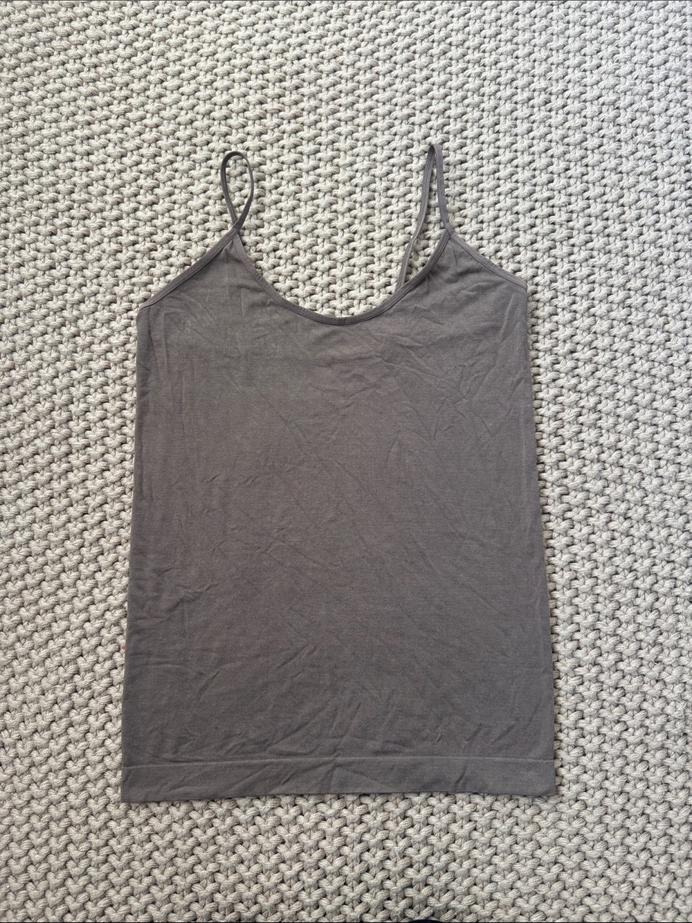 BOODY Eco Wear Cami Top Womens M Brown Bamboo Seamless Base Layer Camisole